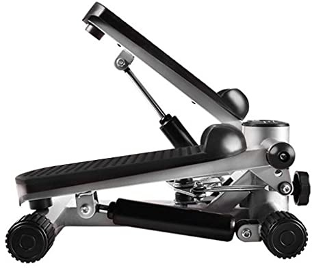 QIYFOZ Mini-Stepper Swing Stepper Twist Stepper Trainingsgerät, Mini-Auf- und Abwärts-Stepper mit LCD-Display und Arm- und Kabelzug, Beintrainingsgerät für Heimtrainer