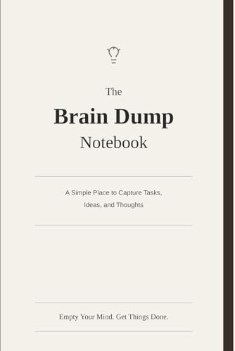 The Brain Dump Notebook: A Simple Place to Capture Tasks, Ideas, and Thoughts: Minimalist Daily Planner, To-Do List Journal, and Productivity Organizer