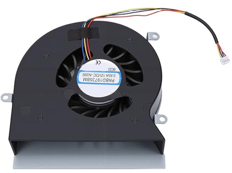 Yosoo Health Gear Ventilateur de Refroidissement de Processeur de Remplacement pour Ordinateur Portable 16L1 16L2 GT62 GT62VR, Ventilateur de Processeur Interne en Métal ABS 4 Broches, Faible Bruit,