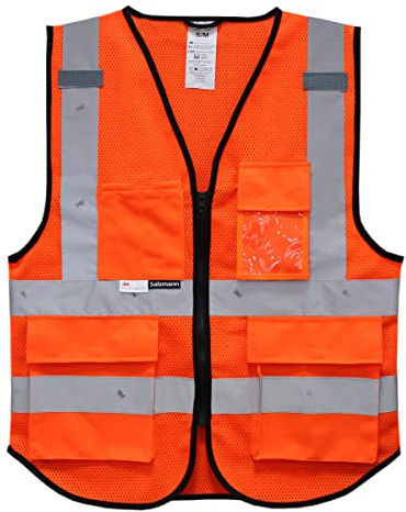 Salzmann Warnweste | XS-6XL | Hergestellt mit 3M Reflektierendem Material