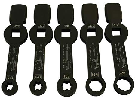 Laser 7160 Brake Caliper Wrench Set 5pc - for HGV