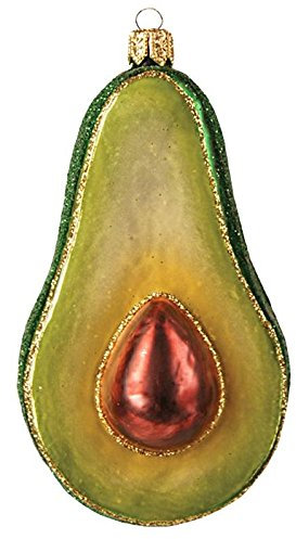 PPH 'IMP' Christbaumschmuck Figuren Essen Christbaumschmuck (Avocado 3cm) Figuren Essen Christbaumkugeln Weihnachtskugeln Weihnachts-Baumschmuck Baumkugeln Deko Luxus