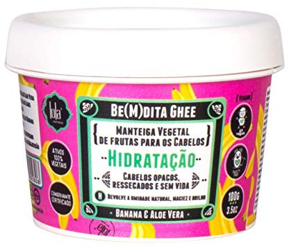 Lola Cosmetics - Ghee Hidratação Banana Maske - Feuchtigkeitspflege für Haare - Vegane Haarmaske - 100g