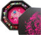 Fantasydice Pinker Feuerdrachen-Würfeltablett mit Zauberbuch-Druck, 22,9 cm, achteckig, mit Würfel-Bühnenbereich, für 5 Würfel-Sets, perfekt für D&D, Call of Cthulhu, Shadowrun und alle Tisch-RPGs