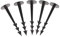 GARDENIX TerraPEG Lot de 100 piquets de terre pour fixation de toile anti-mauvaises herbes, protection bac à sable, ou filet anti-taupe Noir
