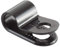 GTSE 100 Pack of Black Nylon P-Clips, 5.0mm (3/16”) Diameter, Plastic Cable Clips