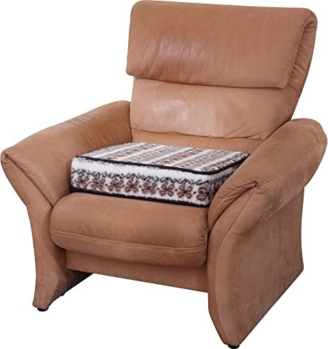 Erwin Müller Komfort-Stuhlkissen Schurwolle braun