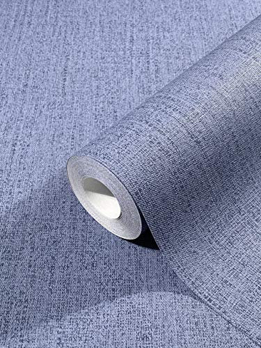 marburg Tapete Blau Hochwertige Uni Vliestapete 100% Made in Germany Qualität Für Schlafzimmer oder Wohnzimmer 10,05m x 0,53m 32675