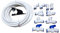 GREDIA 3/8 Zoll 5 Meter PE Rohr + 3/8 Zoll Schnellkupplungs-Wasserrohrverschraubungen für RO-System (Kugelventil + L+Y+I+T-Typ) + PVC-Rohr-Schlauchschneider