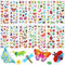 SANNIX 200 Stück 3D-Insekten-Schmetterling-Aufkleber für Kinder, 14 Blatt, geschwollene Tiere, Aufkleber für Scrapbooking, Bullet Journal