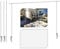 URBNLIVING 240cm Metal Over Table Hanging decoration Display Rod Rail Pole With Clamp (White)