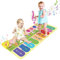 Baby Toys Gifts for 6-18 Month Girls, Piano Music Mat with 19 Keys, Toddler Infant Kids Educational Toys, Gifts for Age 1-6 Year Old Girls (110*36cm)