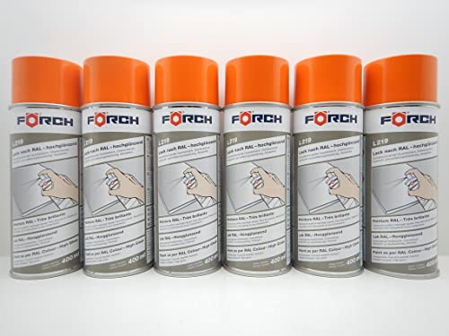 Förch SIGNALORANGE ORANGE RAL 2010 LACK LACKSPRAY SPRAY SPRAYDOSE 400ML (6)