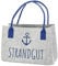 Cepewa Filztasche Aufdruck Küstenkind maritimer Look │ Filz 40x26x26,5cm Henkel │ Shopper Stickerei Strandtasche (1 x Filztasche Küstenkind)