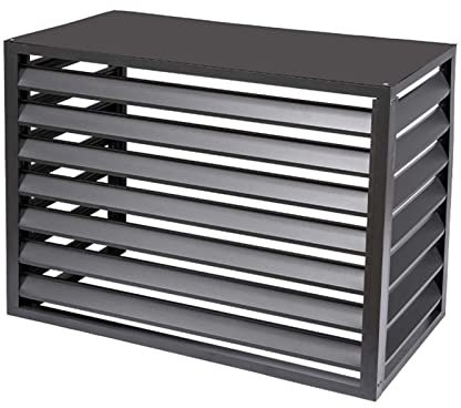 Outdoor Air Conditioning Cover Decorative Privacy Screen, Aluminum All-weather Central Air Conditioner Protection Cover For Outside Units,freestanding Enclosure to Cover Garbage Or Ac Units