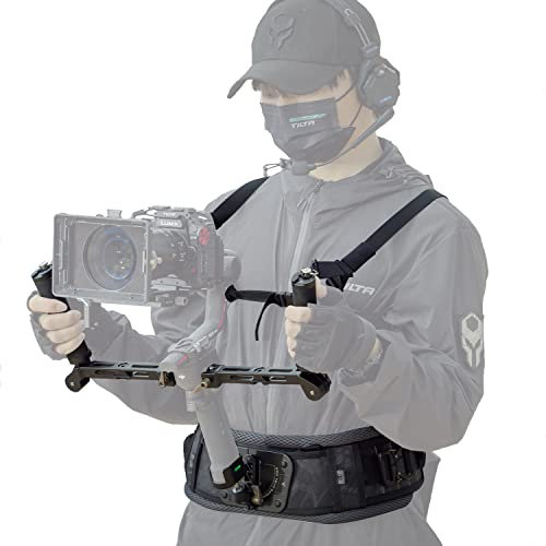TILTA GSS-T04-DHB2-TK Quick Release Lightweight Dual Handle Gimbal Support System Shoulder Support per DJI Ronin RS2 / RS3 PRO / RS3 3 assi giunto cardanico stabilizzatore