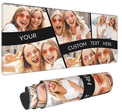 Tapis de souris personnalisé avec photo, grand tapis de souris de jeu, tapis de souris d'ordinateur pour clavier d'ordinateur, tapis de bureau antidérapant, 31,5 x 30,5 cm