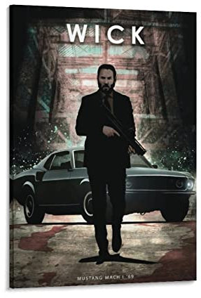 John Wick Poster (2) Poster Dekorative Gemälde Leinwand Wandposter und Kunstbild Druck Moderne Familie Schlafzimmer Dekor Poster 30 x 45 cm John Wick Poster (2) Leinwand