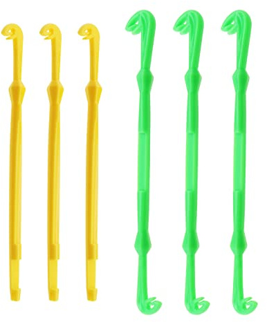 ECSiNG 6pcs Hameçon Outils de Suppression Appât Aiguille Noué Mouche Crochet Ensemble Pêche Rapide Clou Noeud Attachant Ensemble d'outils Accessoires de Pêche en Plastique