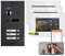 Balter EVO HD Schwarz/Weiß WiFi Video Türsprechanlage Set für 3 Familienhaus (1x Türstation mit Full HD-Kamera, 3X Touchscreen 7 Zoll Monitor, Smartphone APP, 2-Draht, 175° Weitwinkel)