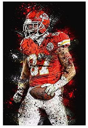 ACIDI Poster Und Gedruckte 30 * 50cm Travis Kelce Poster decorativi da salotto Senza Cornice