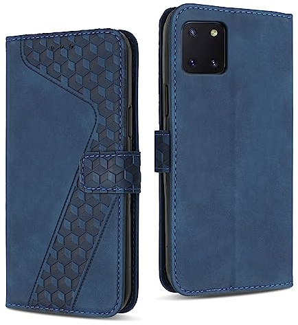 YIRRANZD Handyhülle für Samsung Galaxy Note 10 Lite Hülle, PU Leder Klapphülle Kartenfach Ständer Magnetisch, Flip Case Cover Handytasche Stoßfeste Schutzhülle für Samsung Note 10 Lite (Blau)