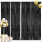 Pufogu 2 × 2,4 m schwarze Pailletten-Hintergrundvorhänge, Fotografie-Hintergrund, Glitzer-Vorhänge, Stoffhintergrund für Weihnachten, Hochzeit, Party-Dekoration
