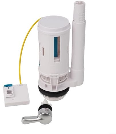 Gbtdoface Toilet Dual Flush Valve,Toilet Flush System Replacement,2In Toilet Cistern Flush Valve Overflow Lever Operated Dual Flush Toilet Tank(For 2-Piece)
