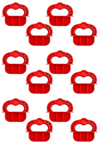 BESTonZON 12stücke Teiliges Decking Abstandshalter Ring Rot Wiederverwendbare Abstandringe Für Holz Gleichmäßige Fugen Für Professionelle Terrassenmontage