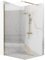 Rea AERO INTIMO GOLD BRUSH 100 Duschwand – WALK IN Transparentes gehärtetes Sicherheitsglas 8 mm (Gold)