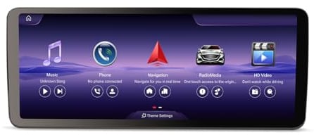 Erisin 12.3 Zoll 8GB+128GB Android 16 Autoradio Bluetooth GPS Navigation für Mercedes Benz C Klasse W205 GLC Klasse X253 NTG 5.0/5.1/5.2 CarPlay Android Auto WiFi 4G DAB+ IPS Bildschirm OEM Comand