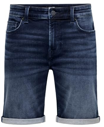 Only & Sons Male Jeans-Shorts ONSPLY Mittlere Taille Normal geschnitten Shorts