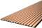 Leiste24 Akustikpaneel - Lamellenverkleidung - Wandverkleidung - 2.400 x 60mm - Akustikfilz Schwarz - Lamellendekor Kupfer