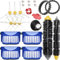 EATBALE Accessoires kit pour iRobot Roomba 600 série 600 610 614 620 625 630 635 640 645 650 655 660 665 670 671 680 690 691 Aspirateur, Brosses à Rouleau Filtre Brosses Latérales Pièce détachée
