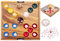 Engelhart - 350440 - Ferkelrennen - Ökologisches Holz- und Keramikspiel - Familienspiel - 60 Keramik-Schweine - Würfel und Holzbox - ab 6 Jahren
