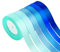 winbest Geschenkband Set, 6 Farben Blau, 132M, 20mm x 22M, Satinband, Dekoration, Hochzeit, Geburtstag, Verschiedene Anlässe
