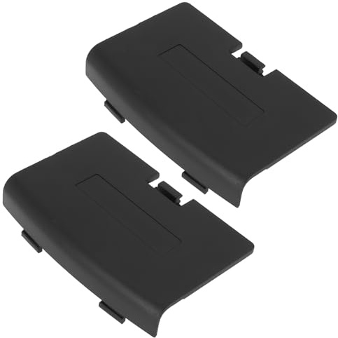 SG Store 2 Stück Batterieabdeckung für Spielkonsole Kunststoffgehäuse für Spielkonsole Ersatz-Batterieabdeckung Kompatibel mit Nintendo Game Boy Schwarz