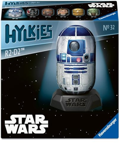 Ravensburger Hylkies: Star Wars Sammelfiguren zum selbst zusammenbauen - Figur #32 - R2-D2 - Aufbauen, Verlieben, Sammeln - Mini-Figuren für Fans von Star Wars