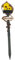 Birdhouses for Outdoors with Pole, 27.6 inch Tall Wood Bird House, Cottage Birdhouse Stand, Decorative Bird House Garden Stake for Lawn Yard Yellowfor