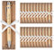 Tenare 20 Set Schön Das du da Bist Gastgeschenk Hochzeit Holz Kugelschreiber Druckkugelschreiber mit Spruch Kraftpapierkarte Weiß Band Dankeschön Gastgeschenke für Taufe Geburtstag (Elegant)