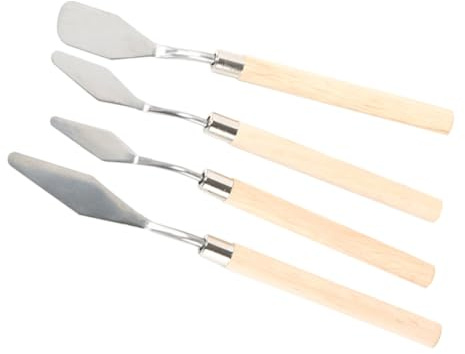 4pcs Paint Knife Set for Creative Hobbyists and Art Students