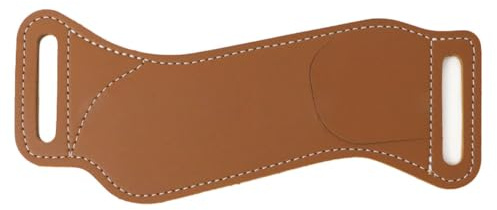 Leather Knife Sheath for Belt, Horizontal Portable Folding Knife Holder for Knives (Knife not Included)