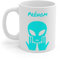 Mug Alien Personnalisé avec Prénom Tasse Humour Rose OVNI Signe Jul Cadeau Drôle et Original (Bleu)