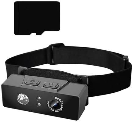 NVOQILIN Fotocamera frontale 1080p con sensori CMOS e registratori di azione di illuminazione intelligente per dispositivi di attività all'aperto sensori CMOS