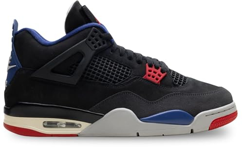 Nike Jordan 4 Retro Rare Air Mens Lifestyle Shoes Sneaker, Black, 6 UK