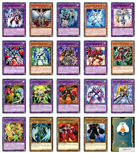 E-Hero/Elementarhelden Karten-Set - 30 Karten - Deutsch - Yugioh - mit RC-Fieldcenter