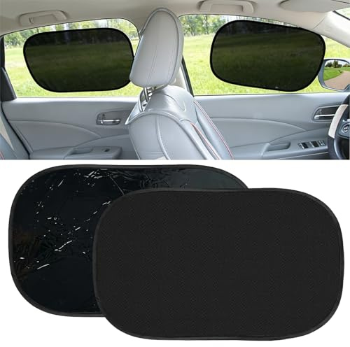 Pare Soleil Voiture Bébé，2 Pièces Protege Soleil Voiture Bebe, Sombre Protection UV/Chaleur, Protection Solaire pour Siège de Voiture et Bebe, 50 x 30 cm