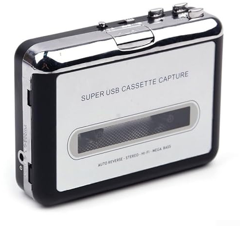 Tragbarer Kassettenspieler Recorder Konverter Kassette zu MP3 Konverter USB Kassettenspieler mit HiFi-Audio-Digitalisierer (1)
