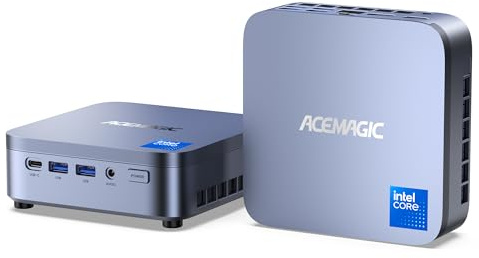 ACEMAGIC M5 Mini PC Intel Core i5 14500HX (14 Core), 16GB DDR4 512GB SSD | Mini Computer W-11 Pro, WiFi 6/BT5.2/Type-C/HDMI 4K/fino a 4,9GHz,Adatto ai Creatori di Contenuti