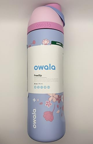 STARBUCKS Owala x Bouteille d'eau FreeSip édition limitée printemps fleurs – 710 ml